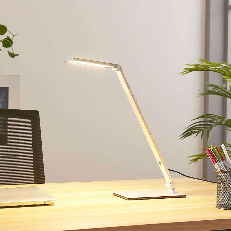 ZMH LED Lampe de table tactile à intensité variable - Lampe de chevet avec  câble de 2