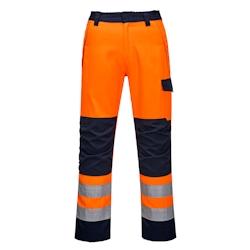 Portwest - Pantalon de travail multirisques MODAFLAME RIS Orange / Bleu Marine Taille 2XL - XXL orange MV36ONRXXL_0