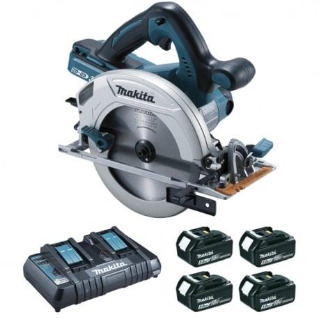 Scie circulaire sans fil 36 Volts 2 x 18 Volts Li-Ion Ø diamètre 190mm (4 batteries) Makita | DHS710PT4J_0