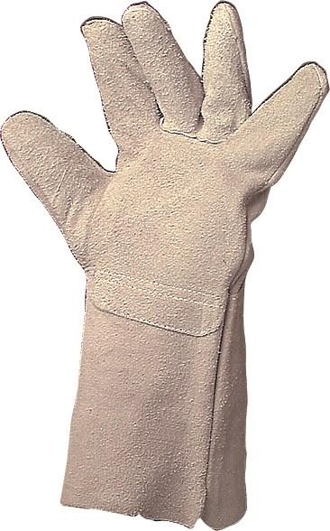 SODISE - Paire de gants soudeur en croûte de cuir avec manchette 15 cm - 21100_0