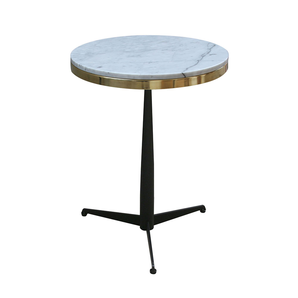 Table de restauration - piètements CROSS/3 CONI - plateau de Ø60 à Ø70 cm_0