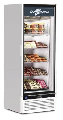 Vitrine verticale négative pour glaces - GLEE 55 LITE - IARP - Réfrigération ventilée, classe énergétique E, -18°/-25°C_0