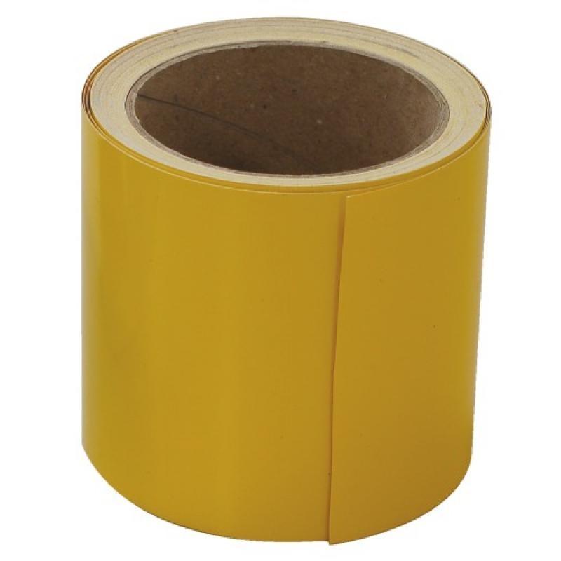 Bande de repérage auto-adhésive coloris jaune largeur 100 mm rouleau de 10 m_0