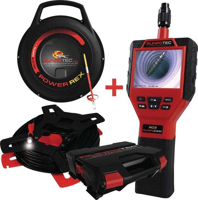 Caméra multifonctions RUNPOCAM RC2 - câble 30 m - Power Rex - inspection longue distance - RUNPOTEC_0
