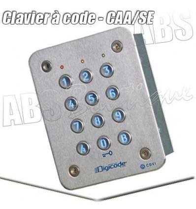 Clavier à code filaire CDVI - CAA/SE en saillie avec 3 relais et cadre inox en option_0