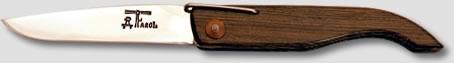 Couteau de poche Encan - lame acier suédois 12c27 - manche en bois - système de verrouillage original Farol_0