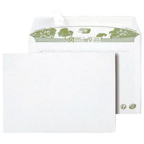 ENVELOPPES BLANCHES RECYCLÉES C5 80G SANS FENÊTRE NF FSC-R - GPV