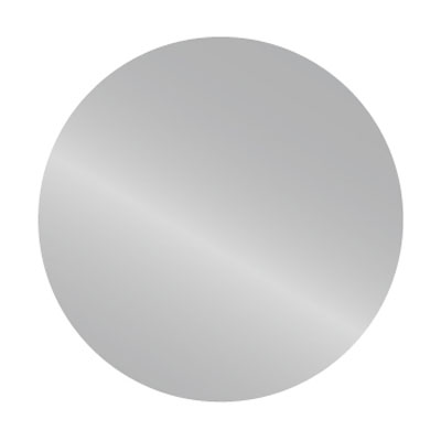 Étiquettes adhésives rondes argent - Ø 36 mm - en boîte distributrice_0