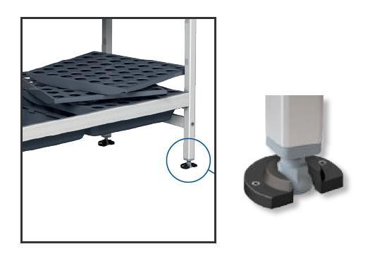 Fixation sol pour rayonnage alimentaire fermostock_0