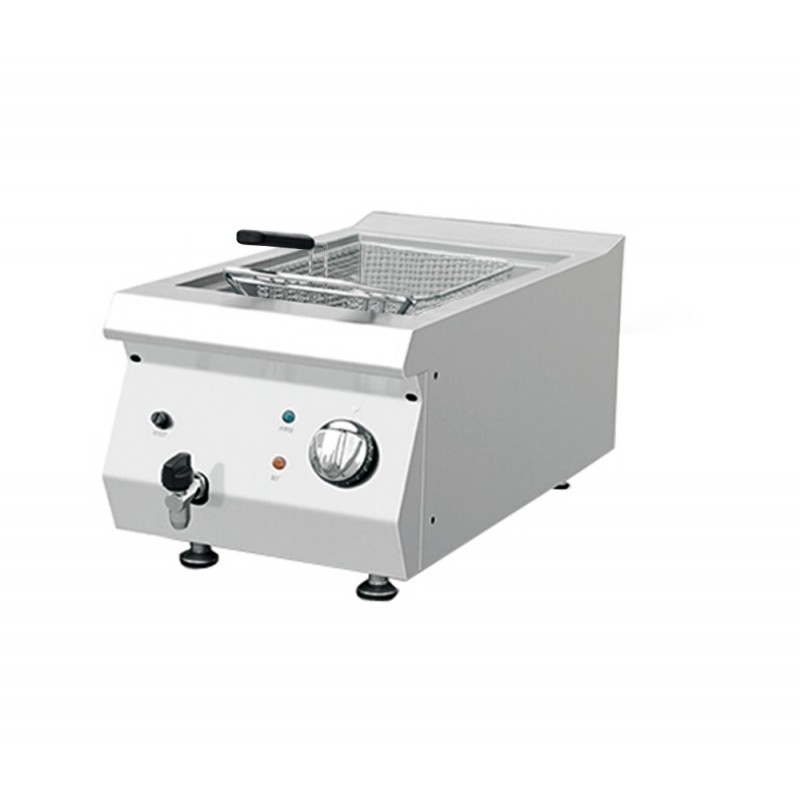 Friteuse électrique 8L - Référence GGEFK653-8M - Acier inoxydable - 9000W - Température 50-200°C_0