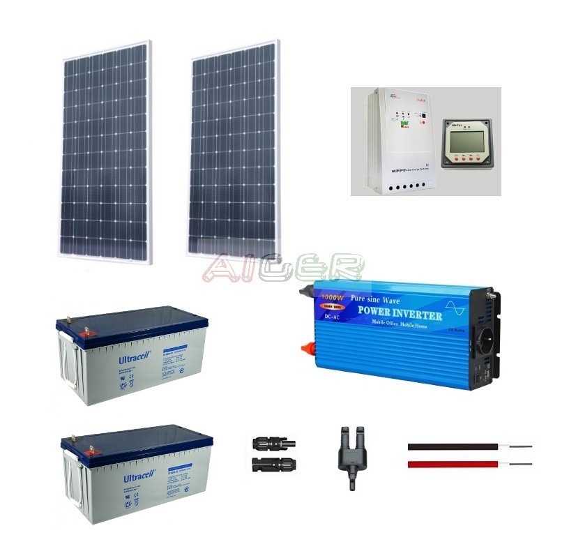 KIT SOLAIRE AUTONOME 500W 230V - AIGER