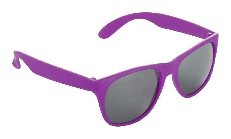 Lunettes de soleil en plastique - protection UV400 - couleur fuchsia - 20g_0