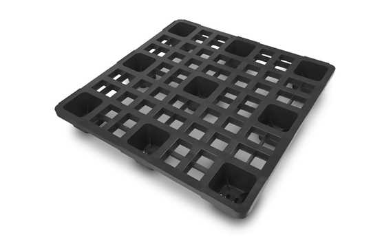 Palette plastique 1140 x 1140 mm pour container maritime - EMB1140/PP/9P_0