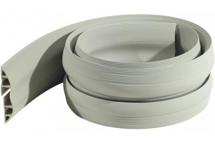 Passage de 10 câbles - 3.0m - PVC souple gris avec adhésif double face_0