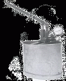 Pompe à main avec réservoir - 100 bar - capacité 30 litres - manomètre 0/100b - vanne de décompression_0