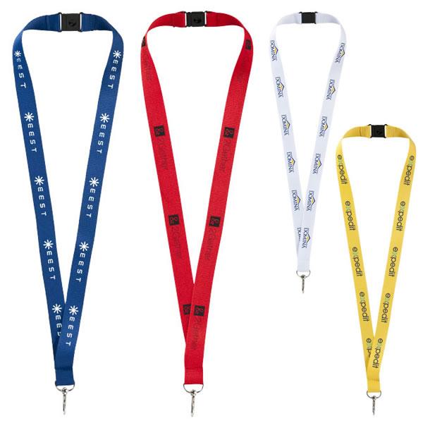 Porte-badges publicitaires - Tour de cou First personnalisable - Polyester - 5 coloris - 2x50 cm_0