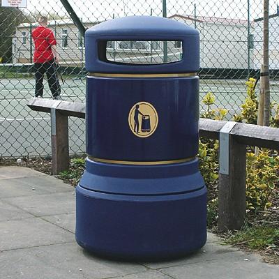 Poubelle urbaine en polyéthylène - Insert acier zingué ou polyéthylène - 120 L_0