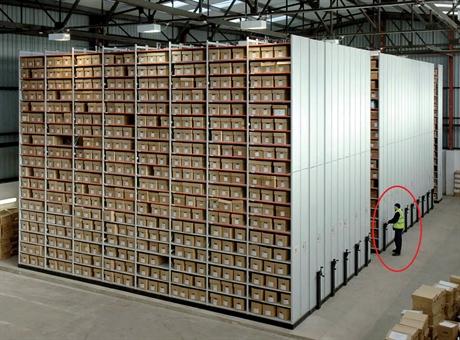 Rayonnage mobile grande hauteur - tôlé - stockage optimisé avec options de sécurité et entraînement électrique_0