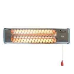 Reglette infrarouge quartz 1200W chauffage mural intérieur et extérieur NIKLAS - gris 3701107726929_0