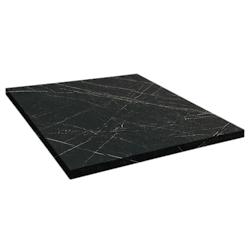Restootab - Plateau 60x60 decor marbre noir - noir Bois manufacturé PL-6060M-MB.NR_0