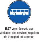 Signalisation d'obligation et de fin d'interdiction type b27_0