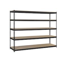 SimonRack Étagère Industrielle, 2000x2100x450 mm, 5 Niveaux en bois, Étagère Charge Lourde, Anthracite/Bois - Simonforte - métal 8425437100949_0