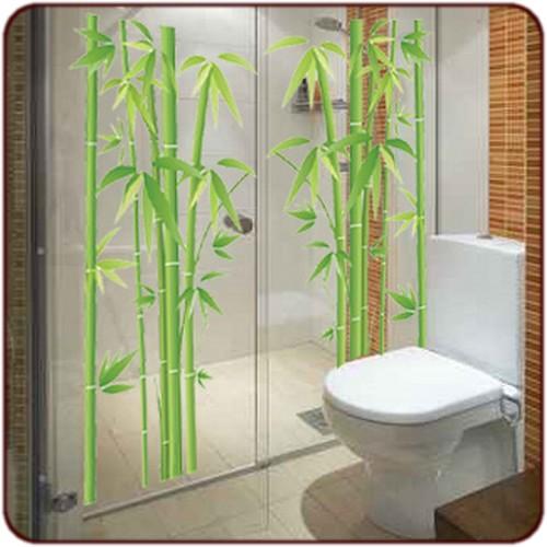 Sticker salle de bain bambou - TenStickers