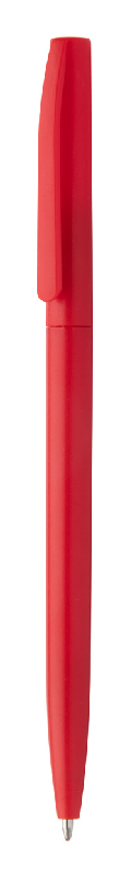 Stylo à bille en plastique - encre bleue - couleur rouge - poids 5g_0