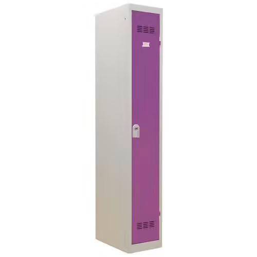 Vestiaire industrie propre 1 serrure gris clair violet_0