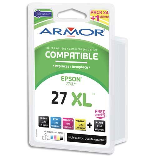 Armor pack 5 compatibles epson 27 (st & xl) b10379r1_0