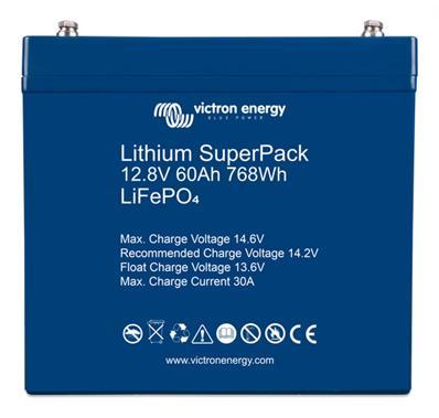 Batterie lithium 12V 60Ah SuperPack Victron - BMS intégré - 5000 cycles - Haute performance_0