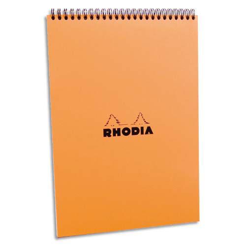 BLOC RHODIA Nº18 RELIURE INTEGRALE - COUVERTURE NOIRE - 21 X 29.7CM - 5X5 -REF : 18500