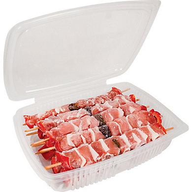 Boîte à couvercle charnière Ondipack® 1800 - polypropylène (PP) - remplissage à chaud ou froid - micro-ondes - étanche et empilable_0