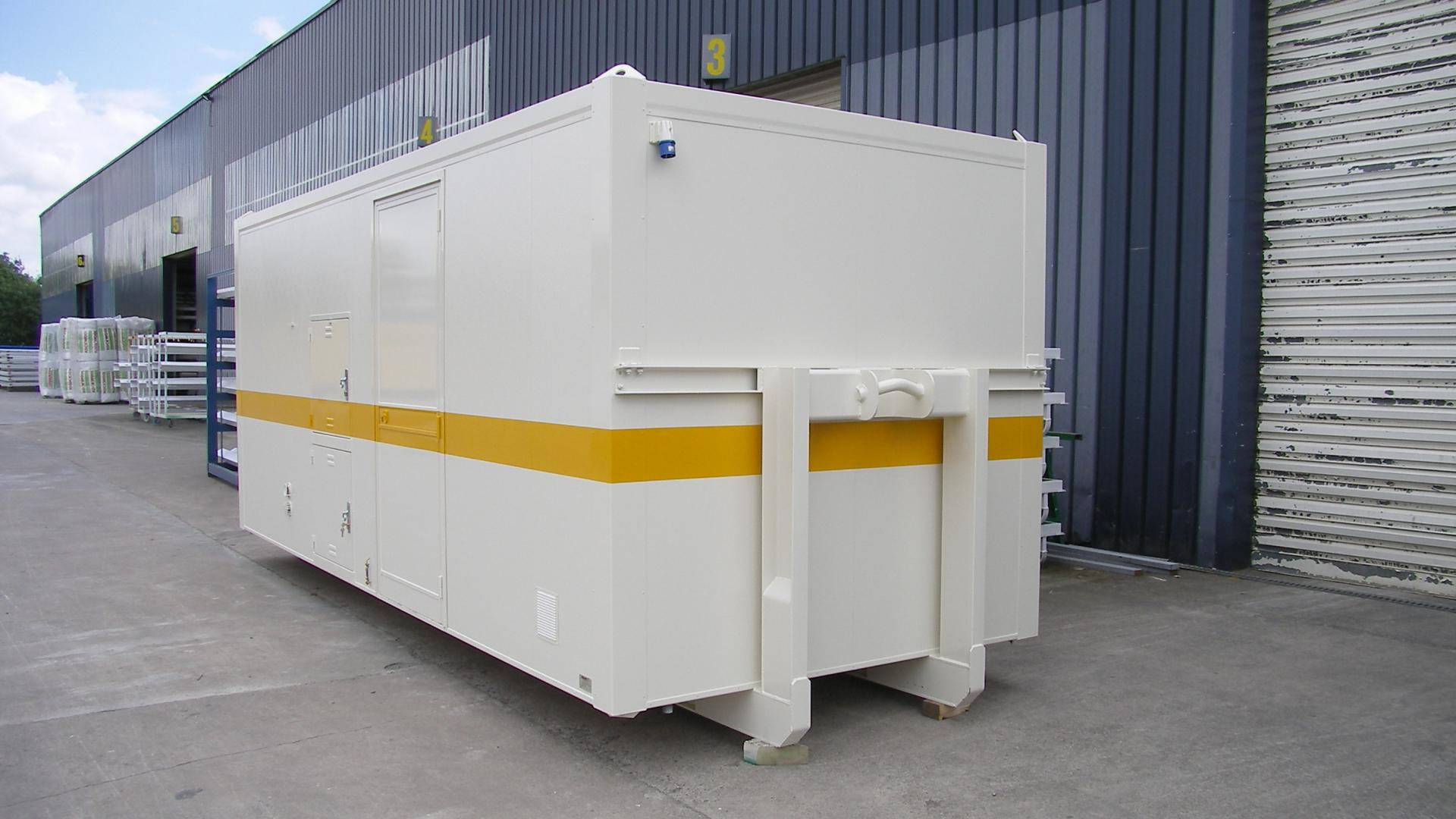 Bungalow de chantier monobloc MEGAROLS - base vie aménagée avec vestiaires, réfectoires et sanitaires_1