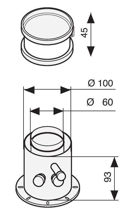 Buse de sortie verticale chaudière 60/100 085095d0_0