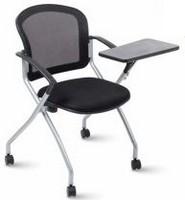 Chaise roulante en maille SpaceMesh - tablette-écritoire rabattable 30x24 cm - assise pliable_0
