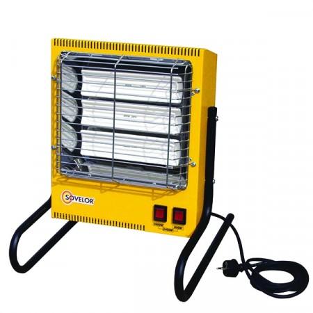 Chauffage électrique rayonnant - panneaux céramiques - portable - puissance réglable jusqu'à 2,4kW_0