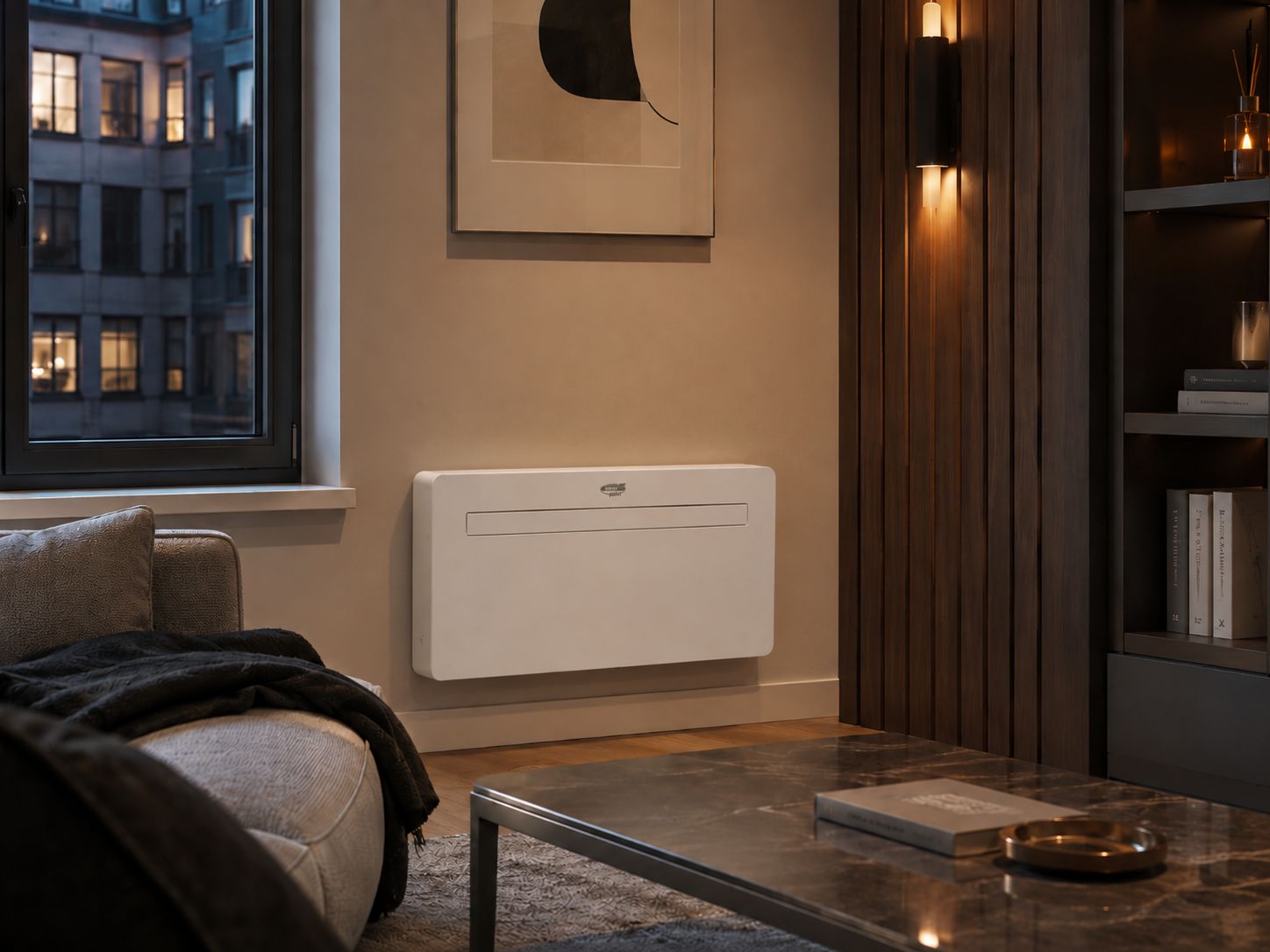 Climatiseur monobloc air-air double conduit, sans unité extérieure - compact et discret -  8 000 à 12 000 BTU/h - idéal pour  logements, bureaux et structures d'accueil - MOKA_1