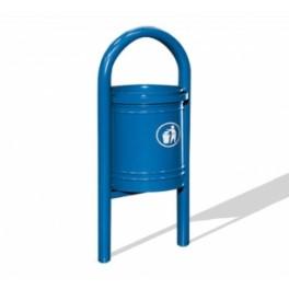 Corbeille publique Vercors basculante - 40 litres - pratique et solide - Garantie 2 ans_0