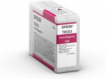 Epson - Cartouche d'encre magenta pigmentaire pour traceur SC-P800 - 80 ml (C13T850300)_0