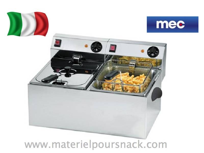 Friteuse 2 x 8 litres électrique marque mec modèle ft88_0