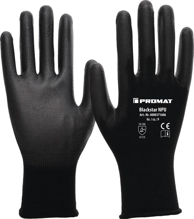 Gant Blackstar NPU taille 7 (M) noir EN 388 - catégorie EPI II EN 388 PROMAT_0