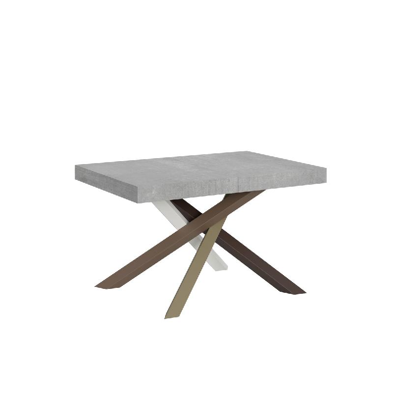 Itamoby Table Extensible 120/380X90 Cm Volantis Pieds Béton Multicolores 4/C - gris 8050598907719_0