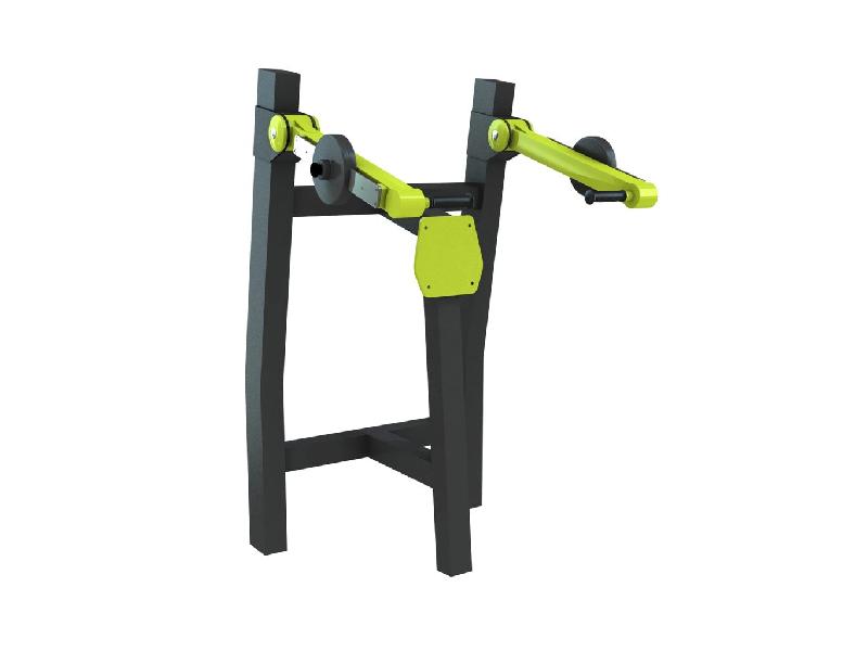 Appareil de musculation extérieur en acier galvanisé avec poids sécurisés - Shoulder Press debout_0