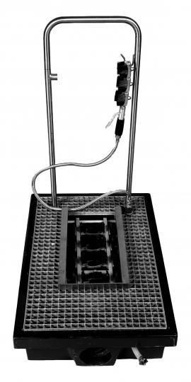 Lave-botte à encastrer - RI - 445024 - Acier inox, 12 brosses et pulvérisateurs_0