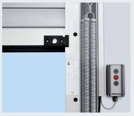 Motorisation pour rideaux à lames WA 300 R S4 - Limiteur d'effort et commande à impulsion_0