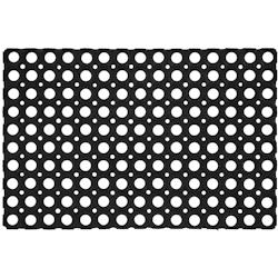 Paillasson à trous en caoutchouc 60 x 40 cm Esschert Design - noir 8714982201820_0