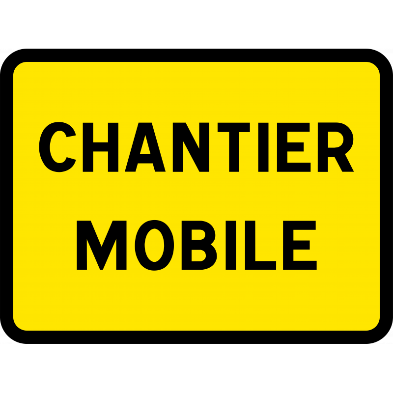 Panneau indication temporaire chantier mobile KC1CM_0
