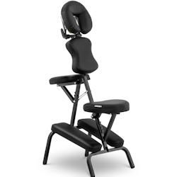 Physa - Physa Chaise De Massage Assis Pliante Pliable Portative Table Professionnelle Matériel À Domicile PHYSA MONTPELLIER BLACK (Acier, - noir 406_0