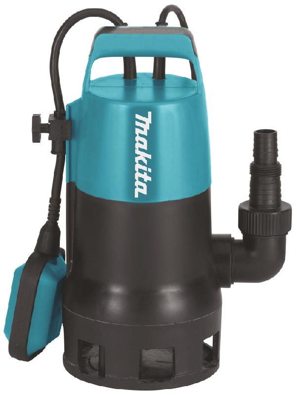 Pompe vide-cave à eau chargée 400W - MAKITA PF0410 - Turbine Vortex et flotteur automatique_0